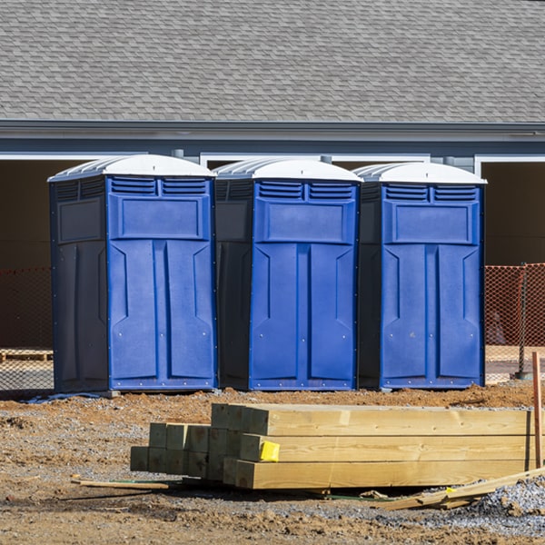 what is the cost difference between standard and deluxe porta potty rentals in Bartley